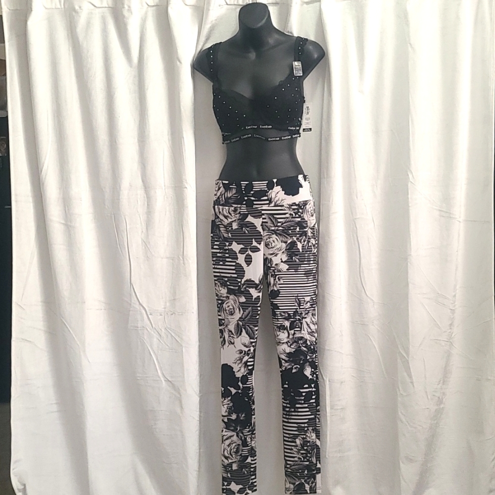 BEBE2 floral jeggings